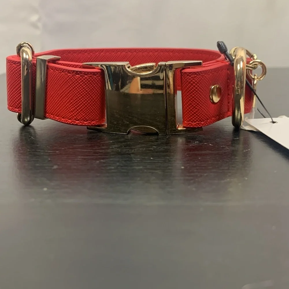 Express Red Faux Leather XS Dog Collar- NWT